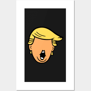 Trump Face Caricature Posters and Art